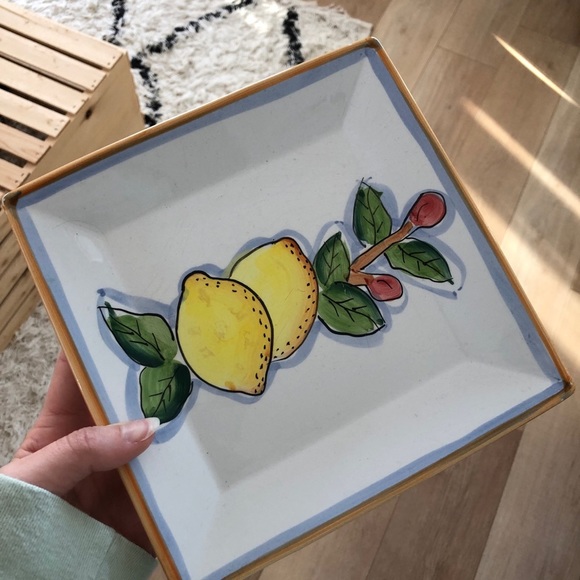 Vintage Lemon  Plate - Picture 1 of 2